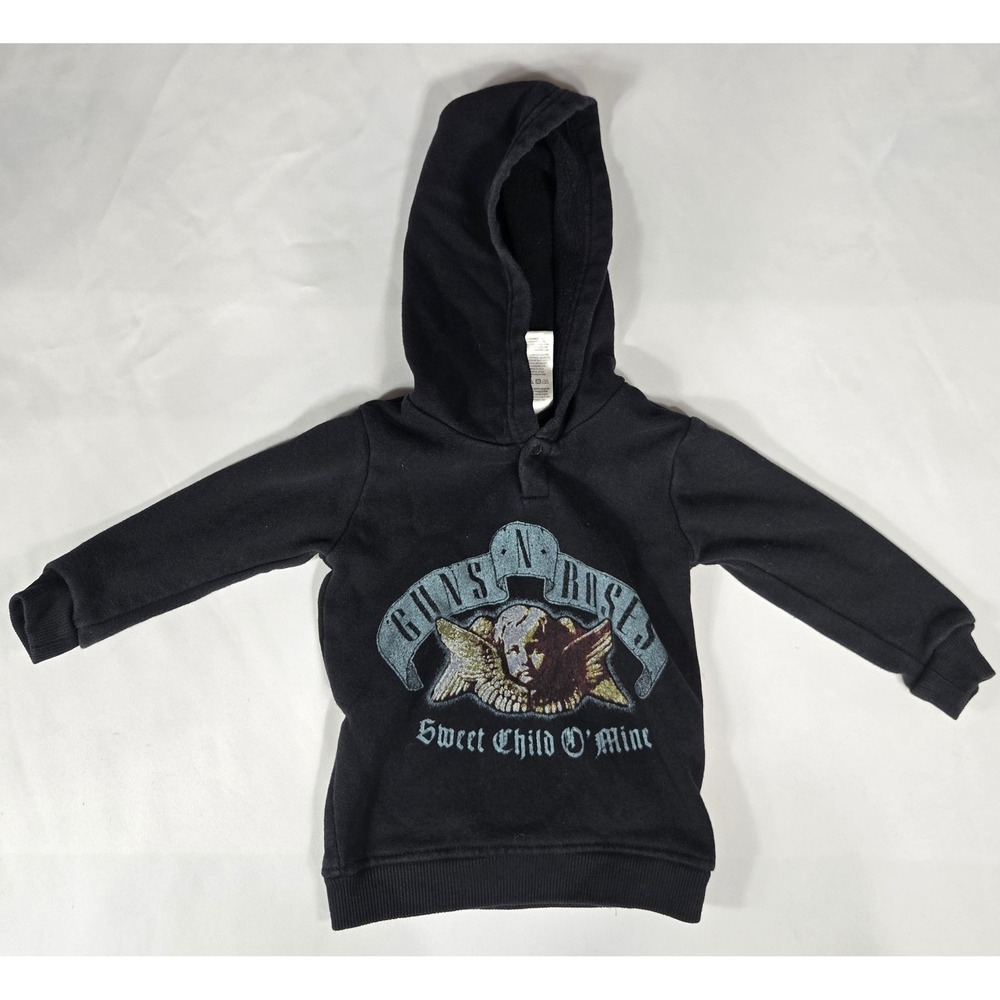 Guns N Roses Toddler Hoodie‎ 18M Sweet Child O' Mine Black Band Licensed